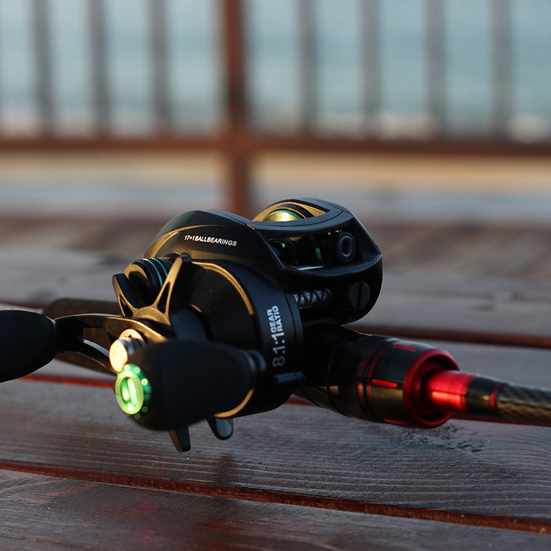 路亚狼王正品碳素套装水滴轮鱼竿海竿抛全套路亚竿