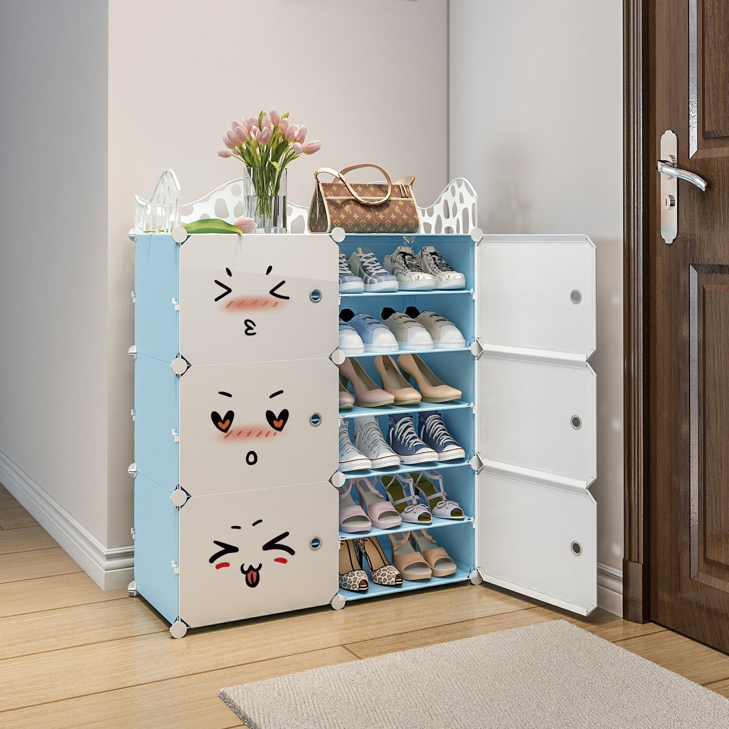 鞋柜新款2020爆款简约现代家用室内好看多层鞋架