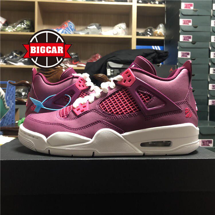 airjordanaj4情人节白粉桃心篮球球鞋487724-661篮球鞋
