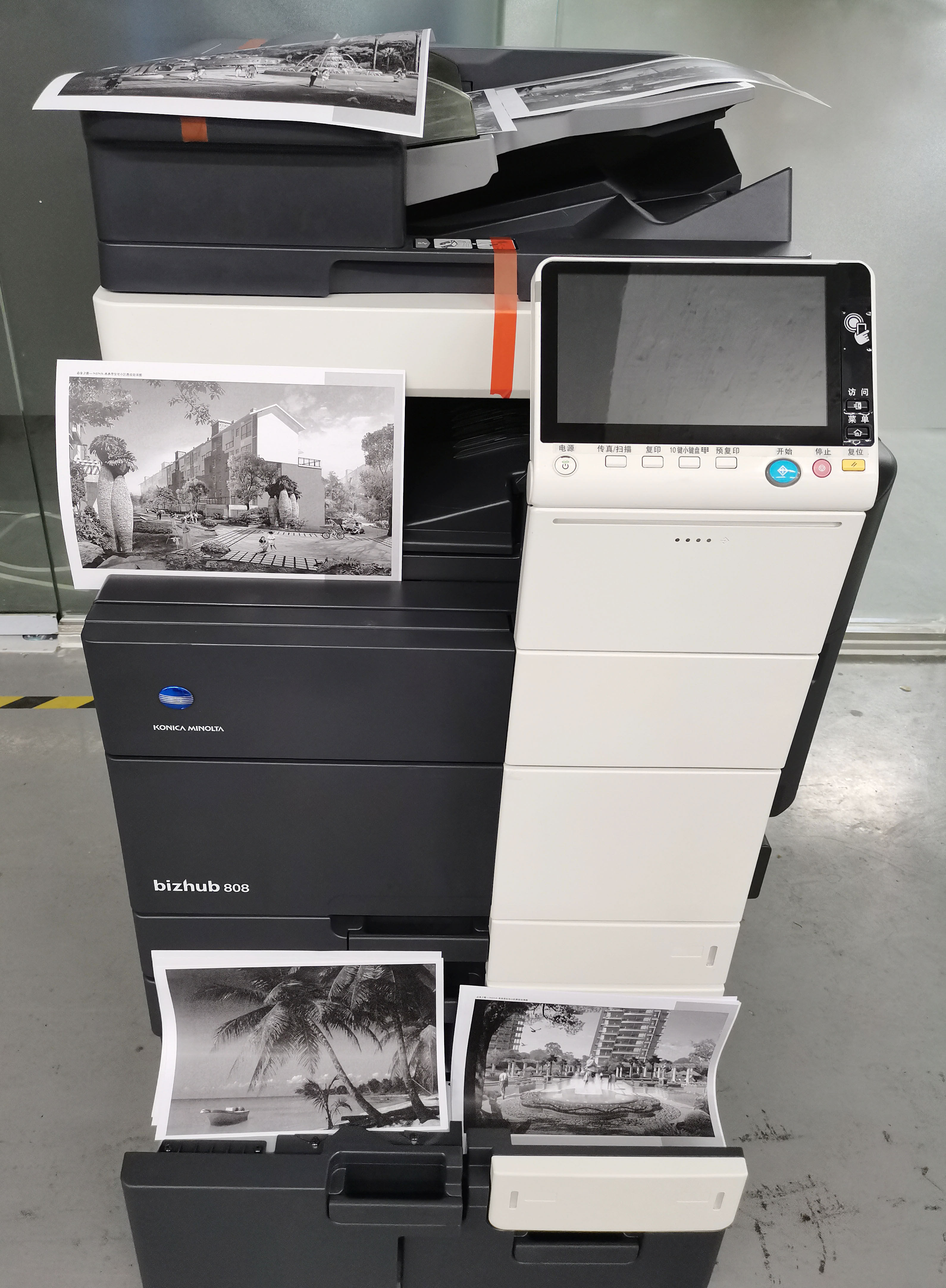 柯美新款升级黑白复印机激光一体机a3 复合复印机