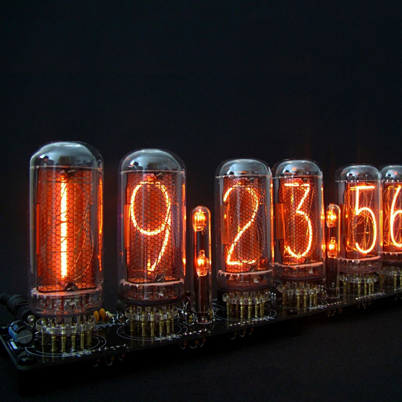 in18辉光数码前苏联俄罗斯进口in14创意电子管时钟台钟