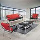 Simple office sofa coffee table combination simple stainless steel reception office sofa hardware iron steel frame three people Simple office sofa coffee table combination simple stainless steel reception office sofa hardware iron steel frame three people