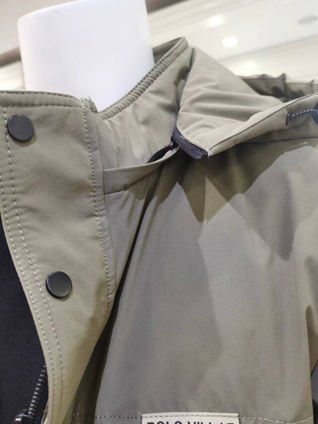 polovillae保罗2022冬季新款休闲连帽羽绒外套白鸭绒羽绒服