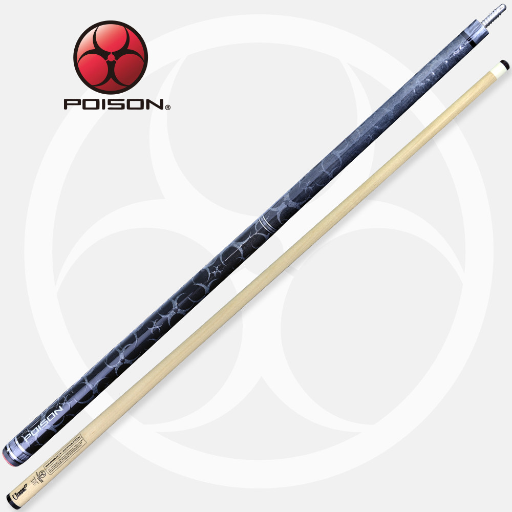 美洲豹毒药3d台球杆中式黑8九球杆小头斯诺克桌球杆黑科技大头杆