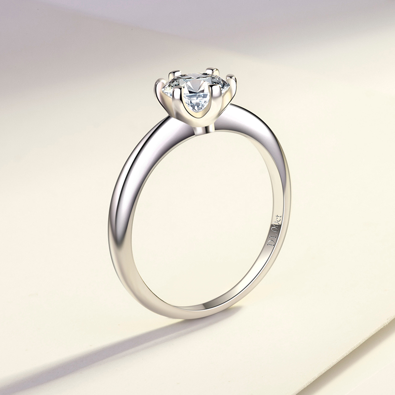 18kwhitegoldcolormosangshikeladiamondringforfemal戒指