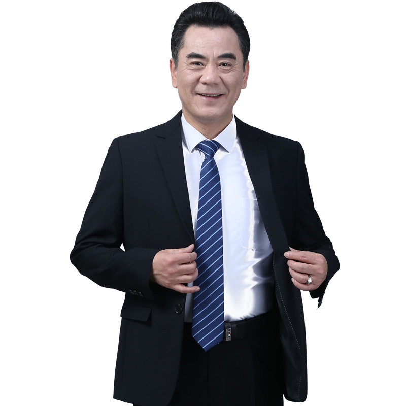 西服套装爸爸大码中老年人西装外套老人西服套装