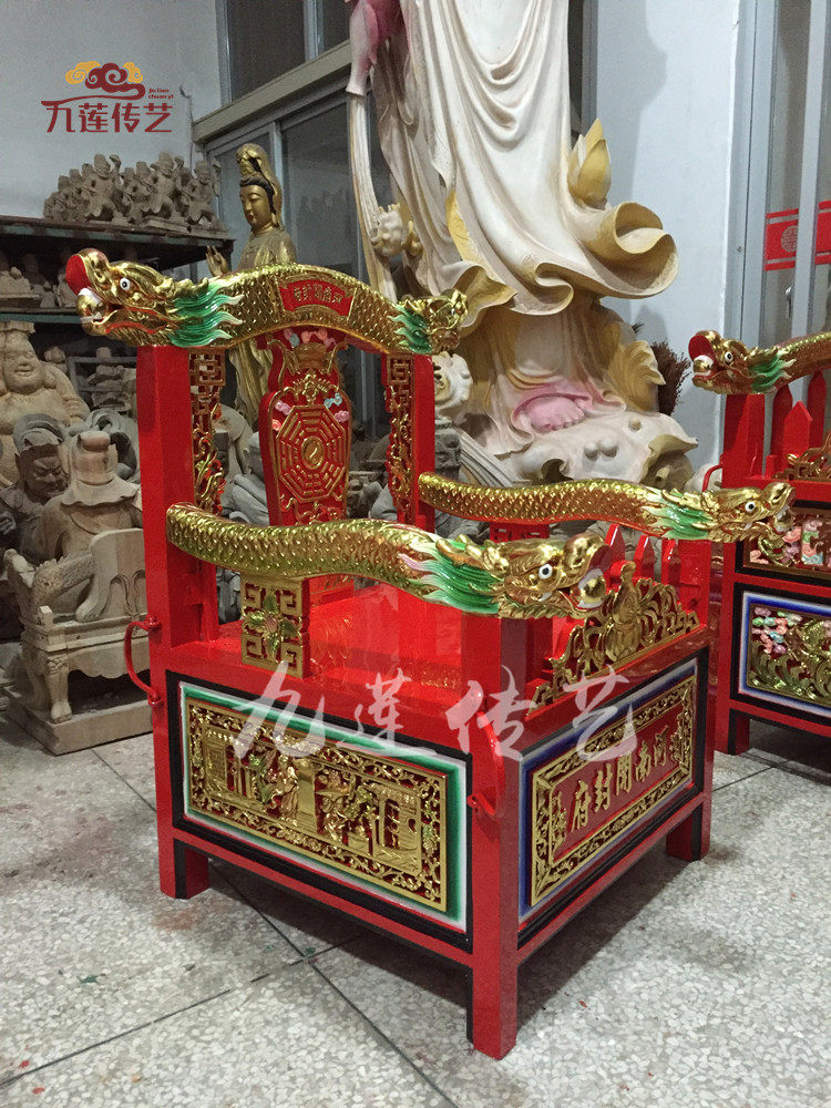 木雕轿子神明佛轿河南开封80公分樟木木雕