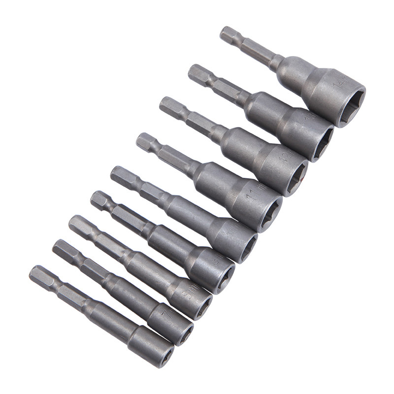 六角套筒强磁性批头电钻气动螺丝刀自攻起子风批6角套筒