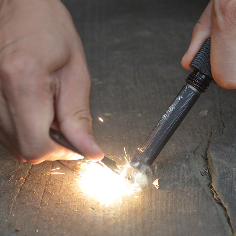 打火石万马堂镁棒野外求生打火棒酷加粗户外防水打火石