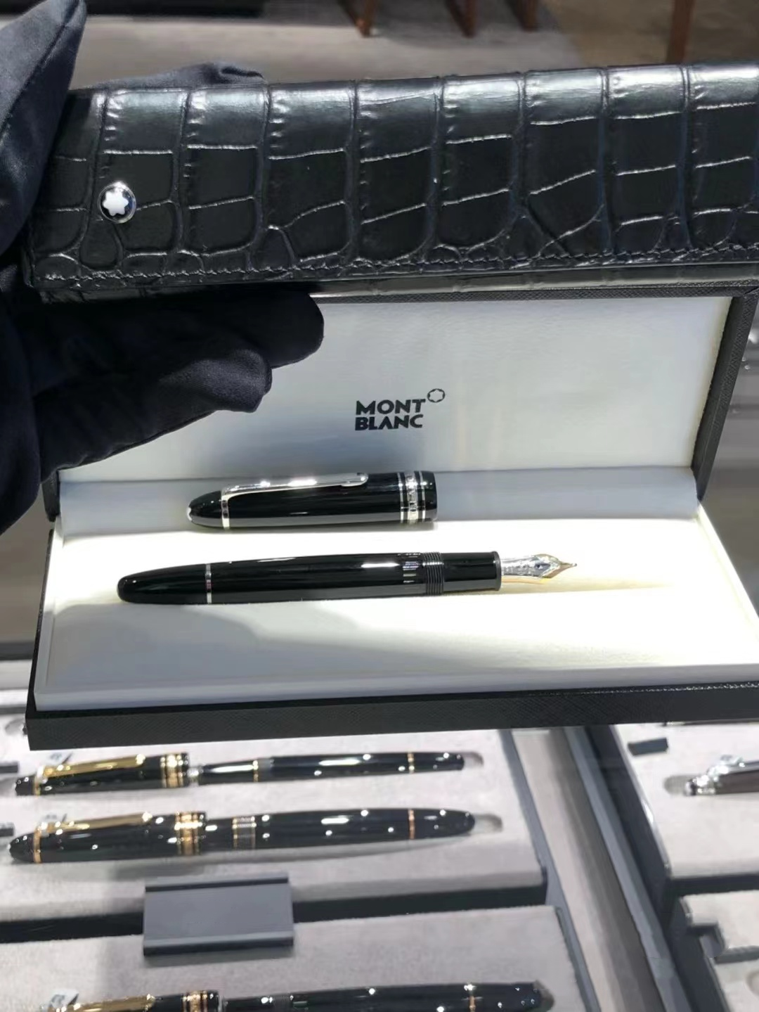 德国代购montblanc万宝龙钢笔p146大班14k典墨水笔钢笔