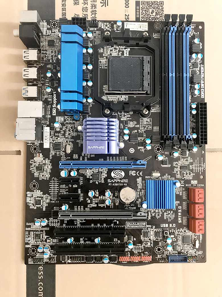sapphire/蓝宝石 970a-ma 主板 支持am3 am3  fx