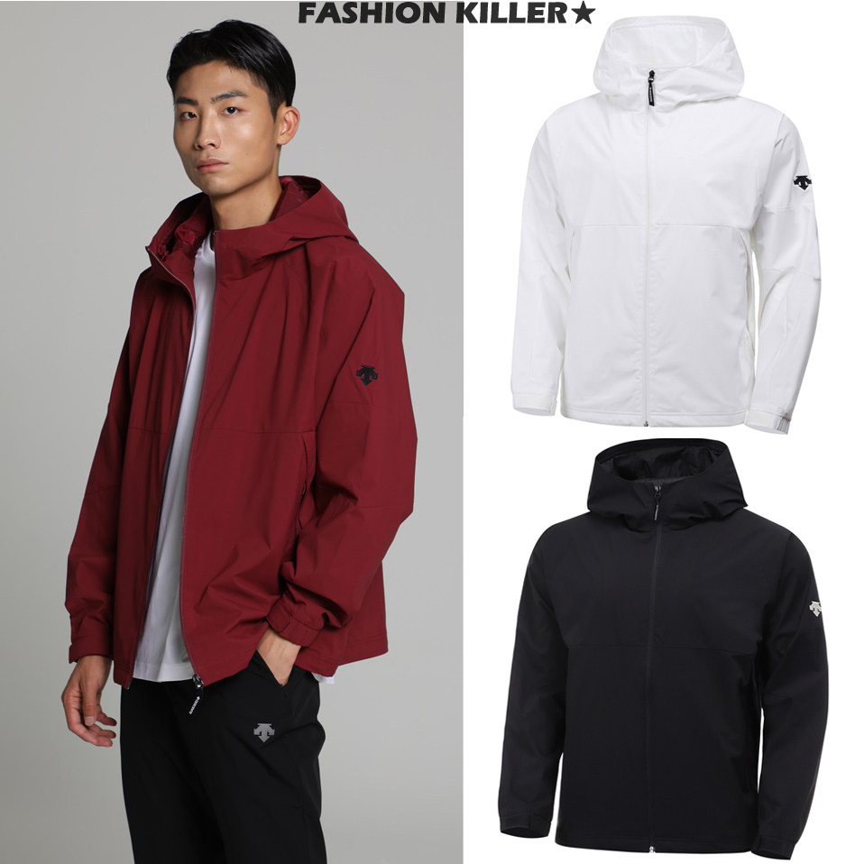 迪桑特descente韩国正品男女连帽挡风防风冲锋夹克运动茄克