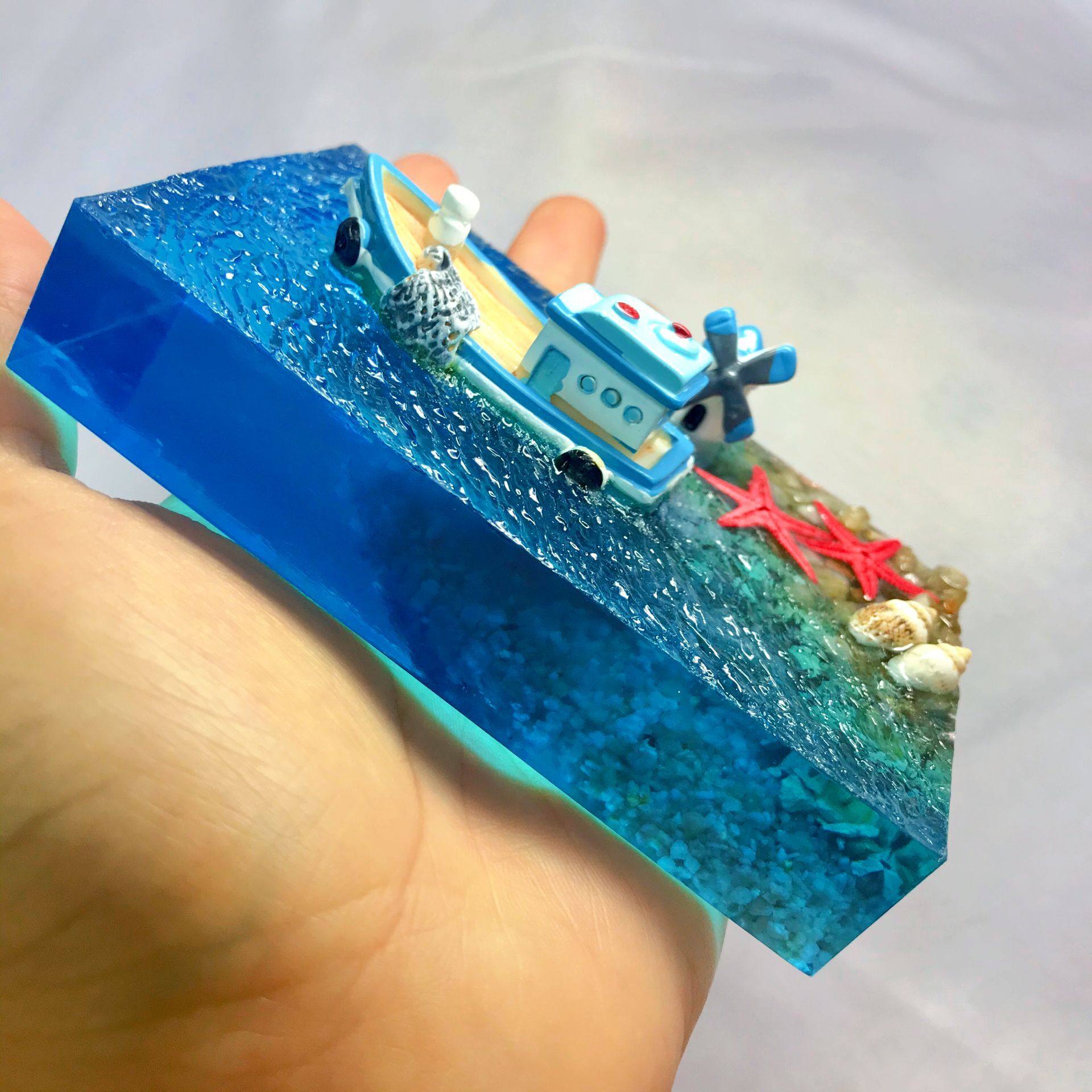 滴胶成品海洋树脂手工摆件微缩航海海模型迷你创意礼品