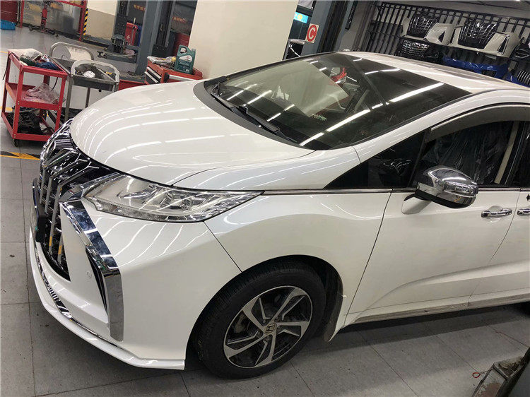 中网奥德赛改装大包包围蜘蛛侠保险杠前脸黑武士前杠汽车包围