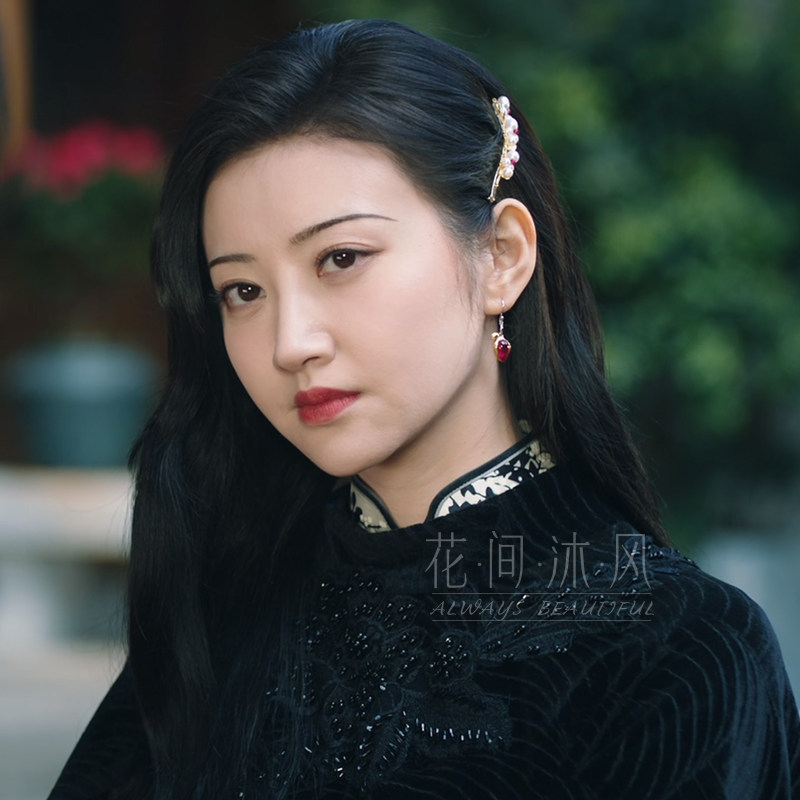 司藤景甜同款珍珠发夹复古古风旗袍发饰港风发饰
