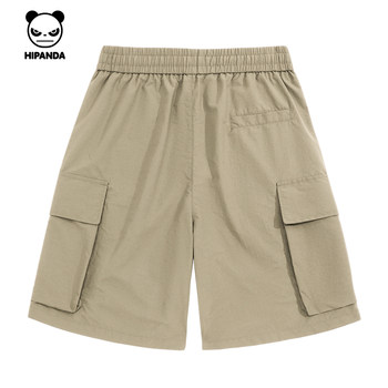 Hipanda ສະບາຍດີ Panda ຄົນອັບເດດ: ຍີ່ຫໍ້ Loose Cargo Pocket Shorts Men's 2024 Summer Cool Casual Sports Pants