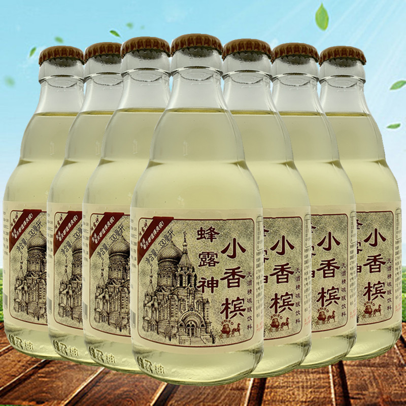 蜂露神小香槟碳酸饮料6瓶330ml包邮哈尔滨特产碳酸饮料
