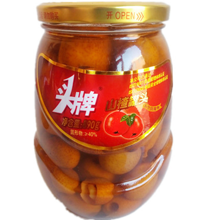 满2瓶包邮 大连头牌新鲜山楂水果罐头黄桃 什锦 山楂 口味多选
