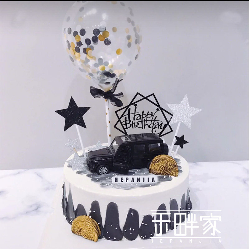 小汽车生日蛋糕男生男友男孩ins抖音网红长沙同城新鲜生日蛋糕