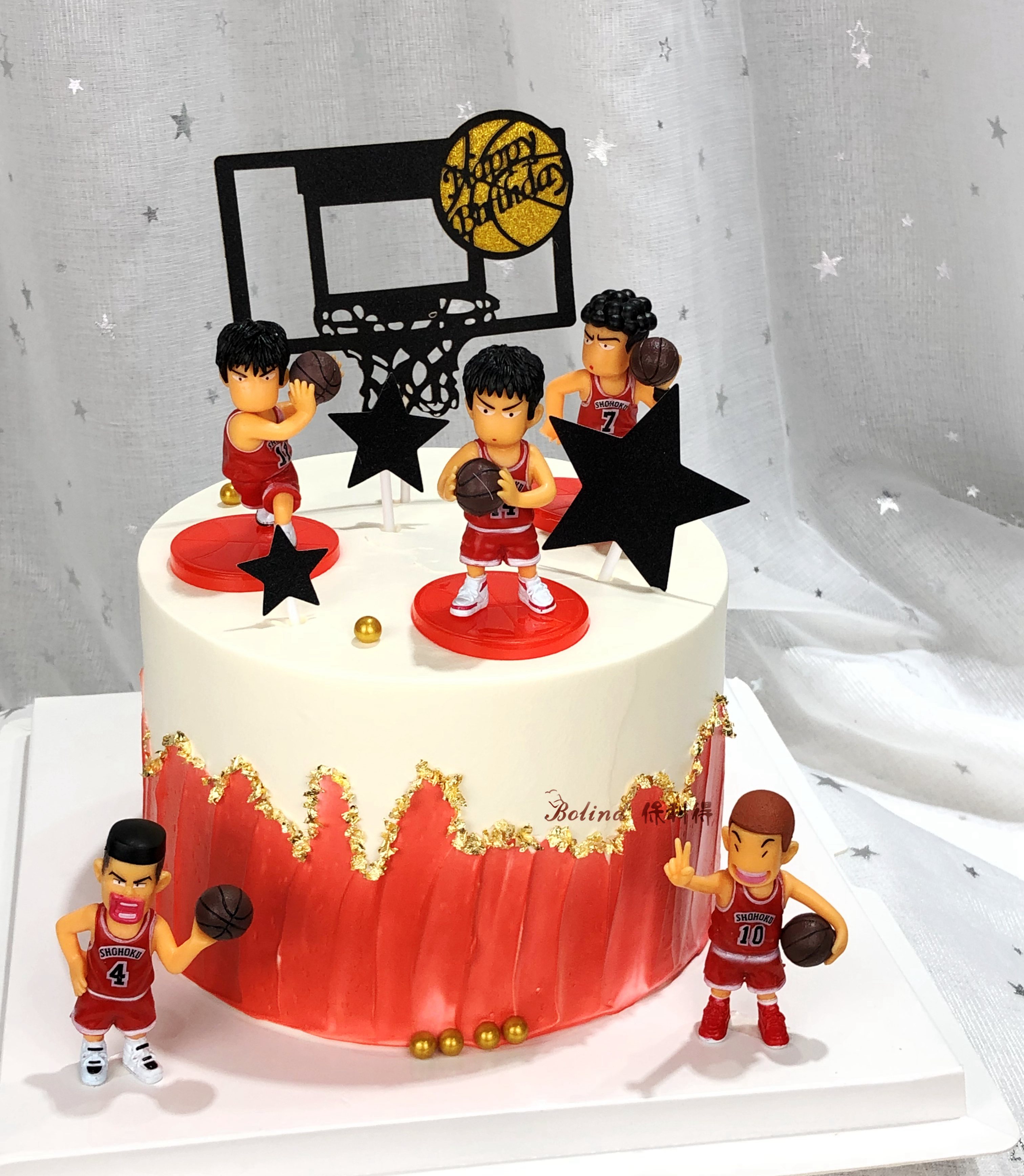 灌篮高手生日蛋糕动漫男友篮球蛋糕网红抖音创意定制新鲜生日蛋糕