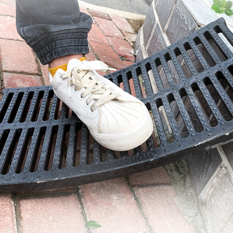 地沟盖板井盖酒店厨房餐厅下水道排水沟塑料地漏格栅长方形可过车 - 
