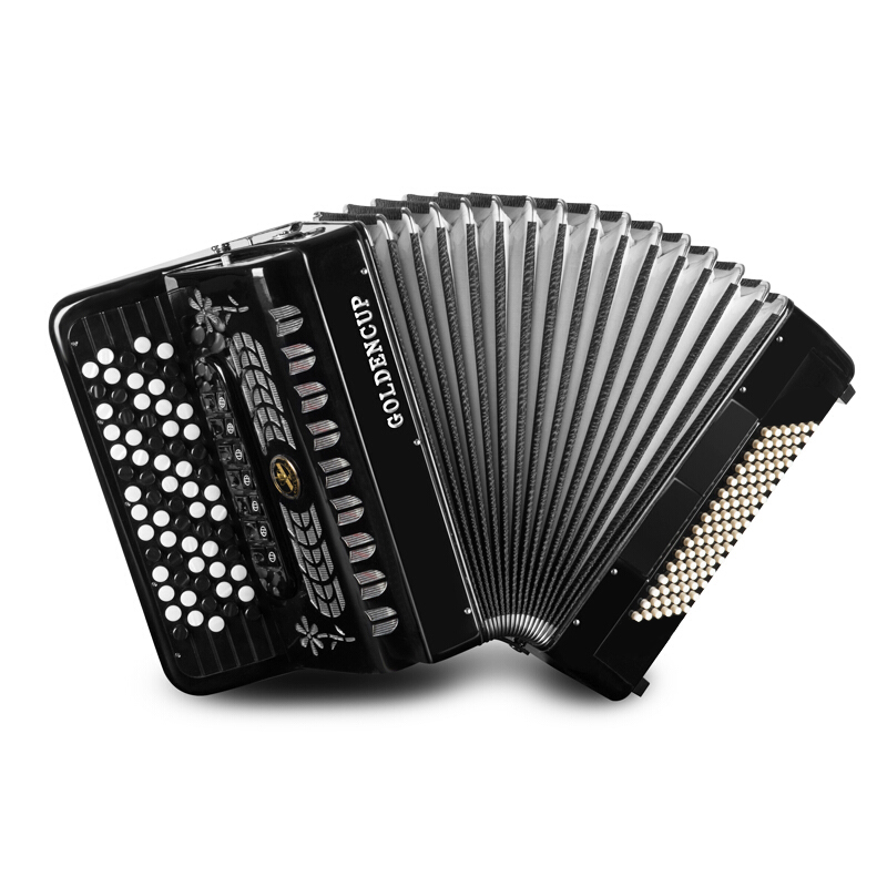 金杯120贝司斯96巴扬杨三排簧键钮手风琴乐器专业演奏用琴jh5096
