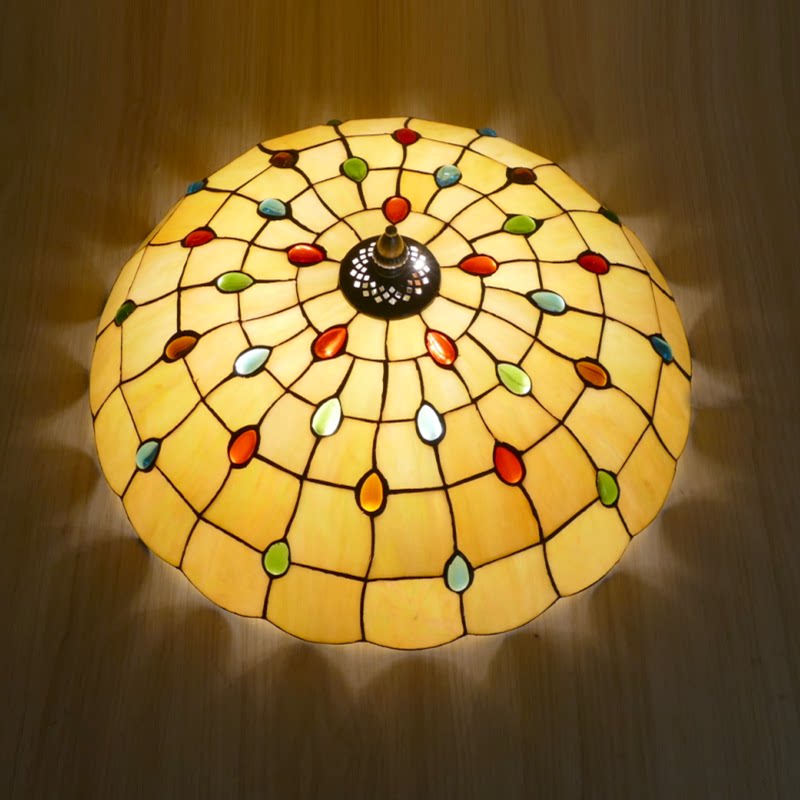 吸顶灯凤尾珠子玻璃led客厅卧室书房过道门厅客厅吸顶灯