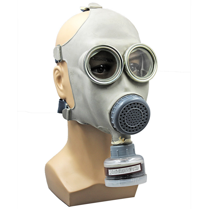 防毒面具 喷漆化工农药防甲醛全面罩 消防全面具军防毒口罩64式
