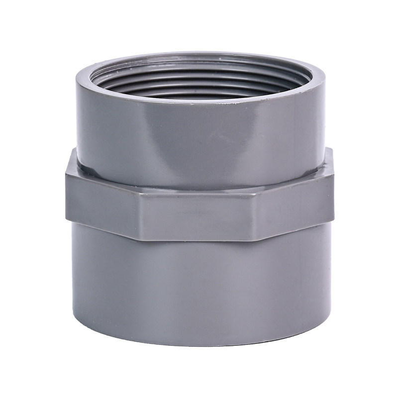 upvc内牙直接水管接头对接化工pvc管内内插upvc管