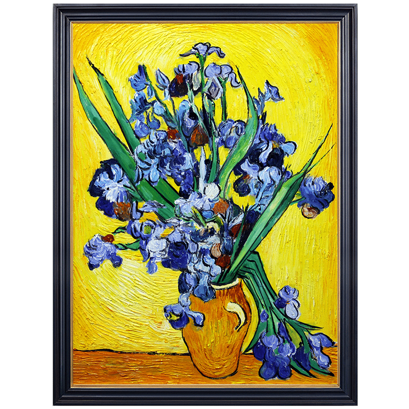 梵高油画手绘走廊欧式客厅挂画玄关装饰画餐厅壁画现代世界名画