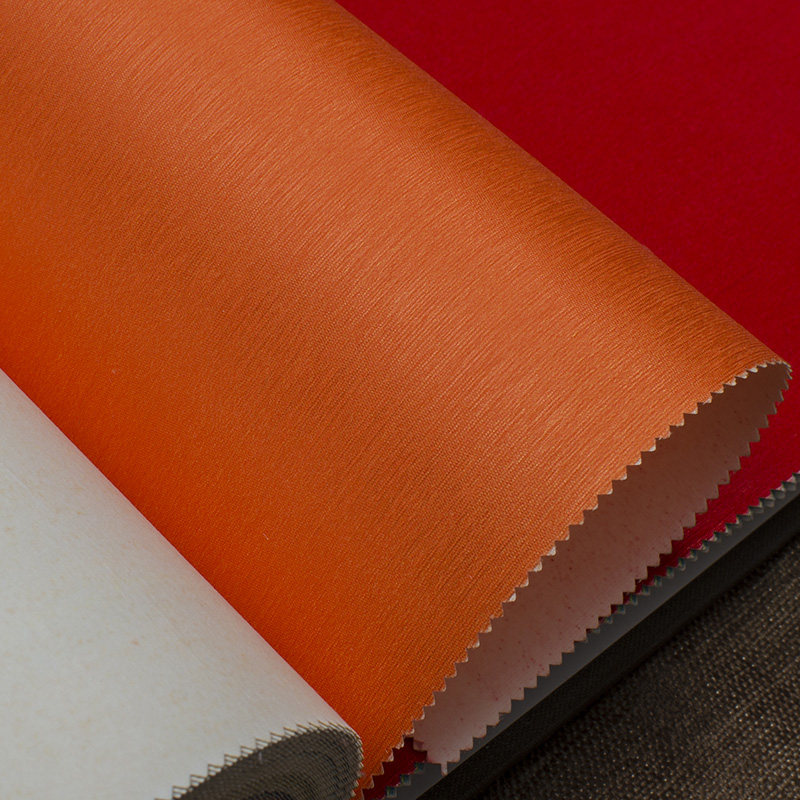 高端现代简约橙色无缝壁布橘红色橙红色客厅卧室餐厅无缝墙布