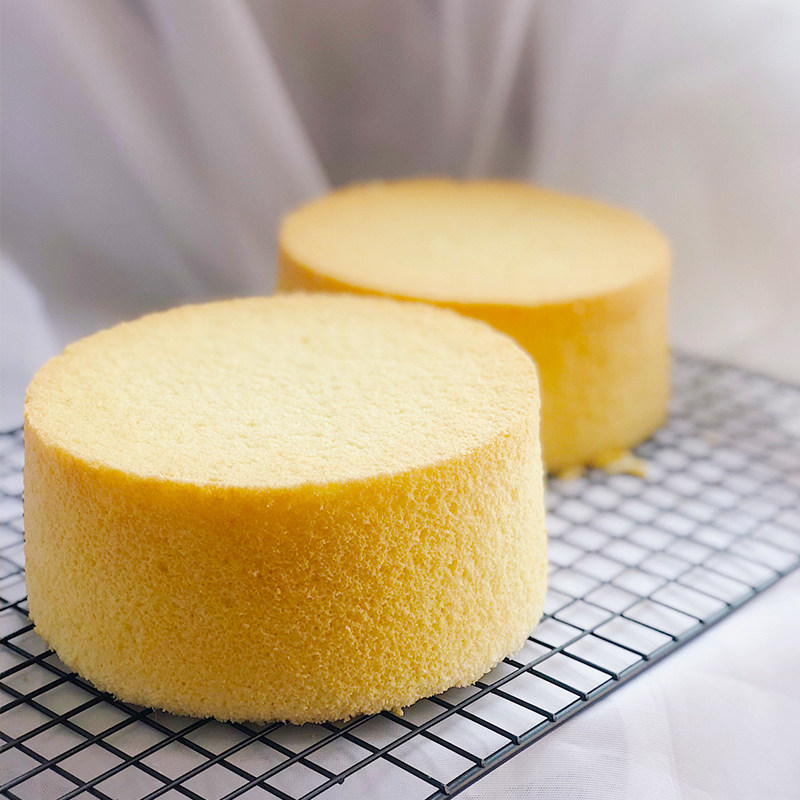 蛋糕6810寸戚风diy生日蛋糕半成品即食海绵胚子新鲜西式糕点