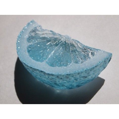 豆记creemaminne日本代购清凉苏打蓝柠柠檬胸针耳钉