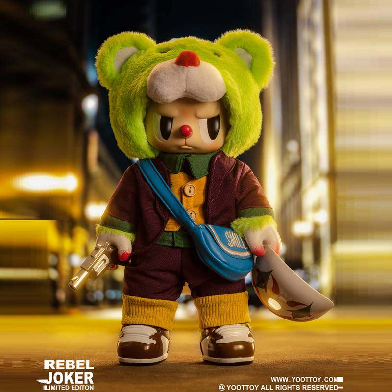 yoot小熊梵高可动关节手办toy熊手办叛逆泰迪潮玩盲盒