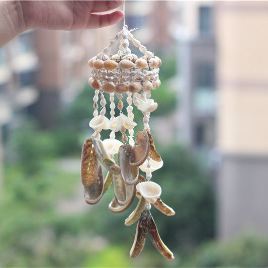 包邮天然海螺贝壳工艺品风铃挂饰门帘海螺
