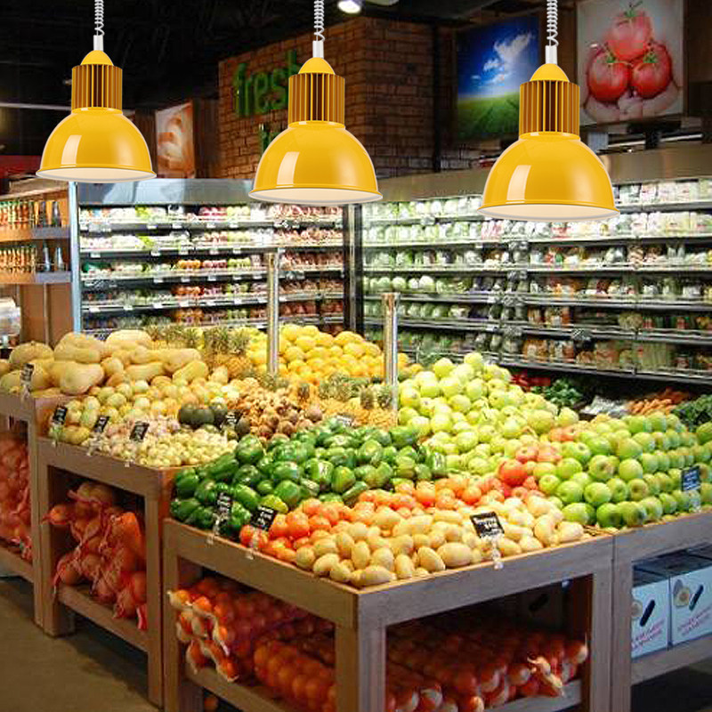 猪肉灯 生鲜灯 红光熟食灯专用灯超亮蔬菜水果吊灯led超市食品灯