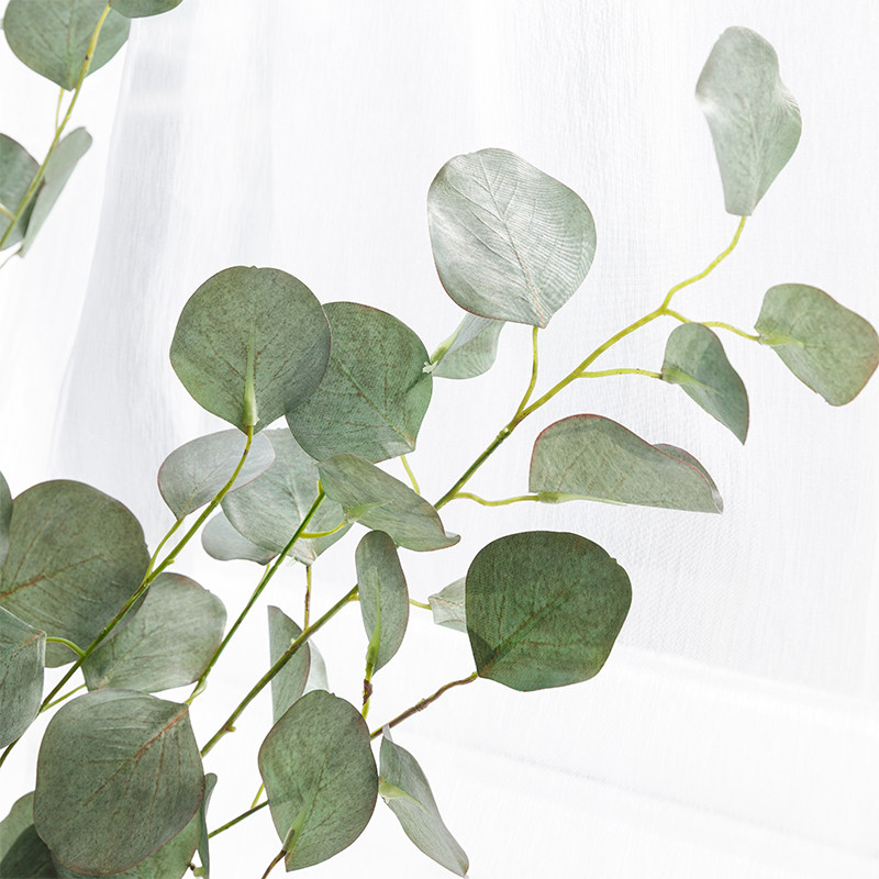 伊莎世家 北欧ins风仿真尤加利叶绿色植物假绿植绿叶子装饰套装
