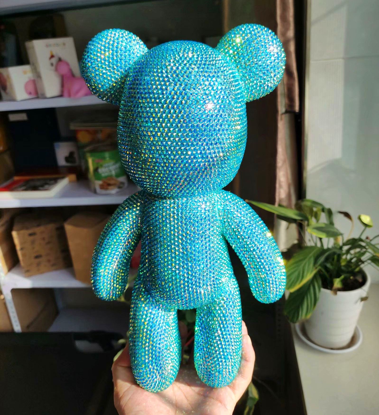 厘米手工diy贴钻暴力熊玩偶摆件粘钻熊满钻抖音动漫水杯