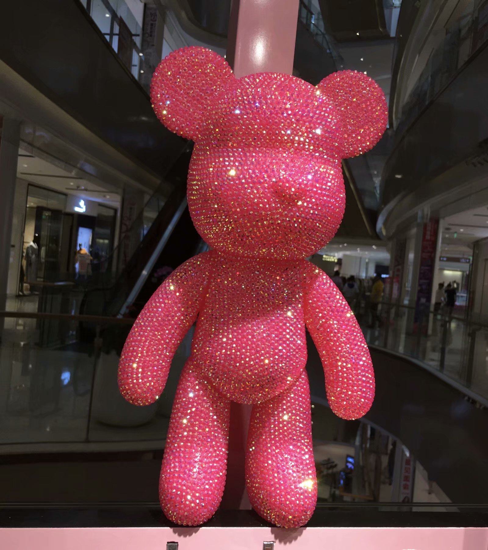 果冻熊摆件制作手工制手工摆件网红礼物情人节大钻摆件