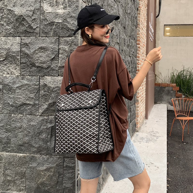 狗牙双肩包潮牌ins百搭雅风vc阿希哥网红同款双肩背包