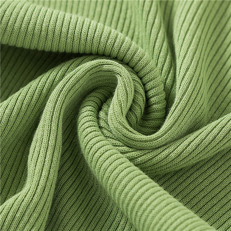 夏装chic修身v领冰丝针织t恤女短袖短款紧身打底衫果绿色锁骨上衣