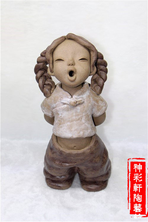陶艺神彩彩轩人物陶土土娃娃泥人特别惊喜礼物泥人