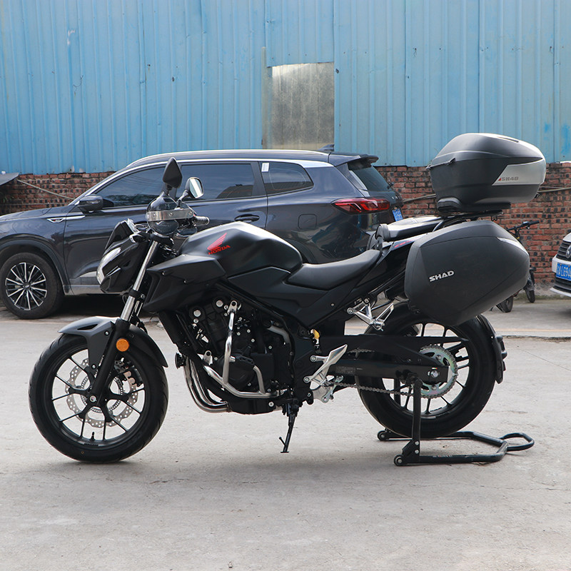 适用新款本田cb400f夏德边箱本田500f尾箱后备箱边架尾翼改装