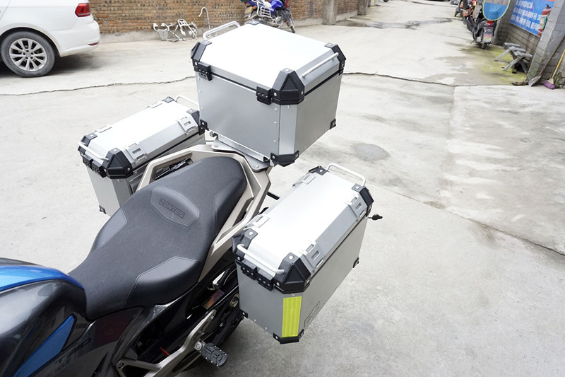 310t边箱适用于升仕铝合金三箱尾箱后备支架改装摩托车尾箱