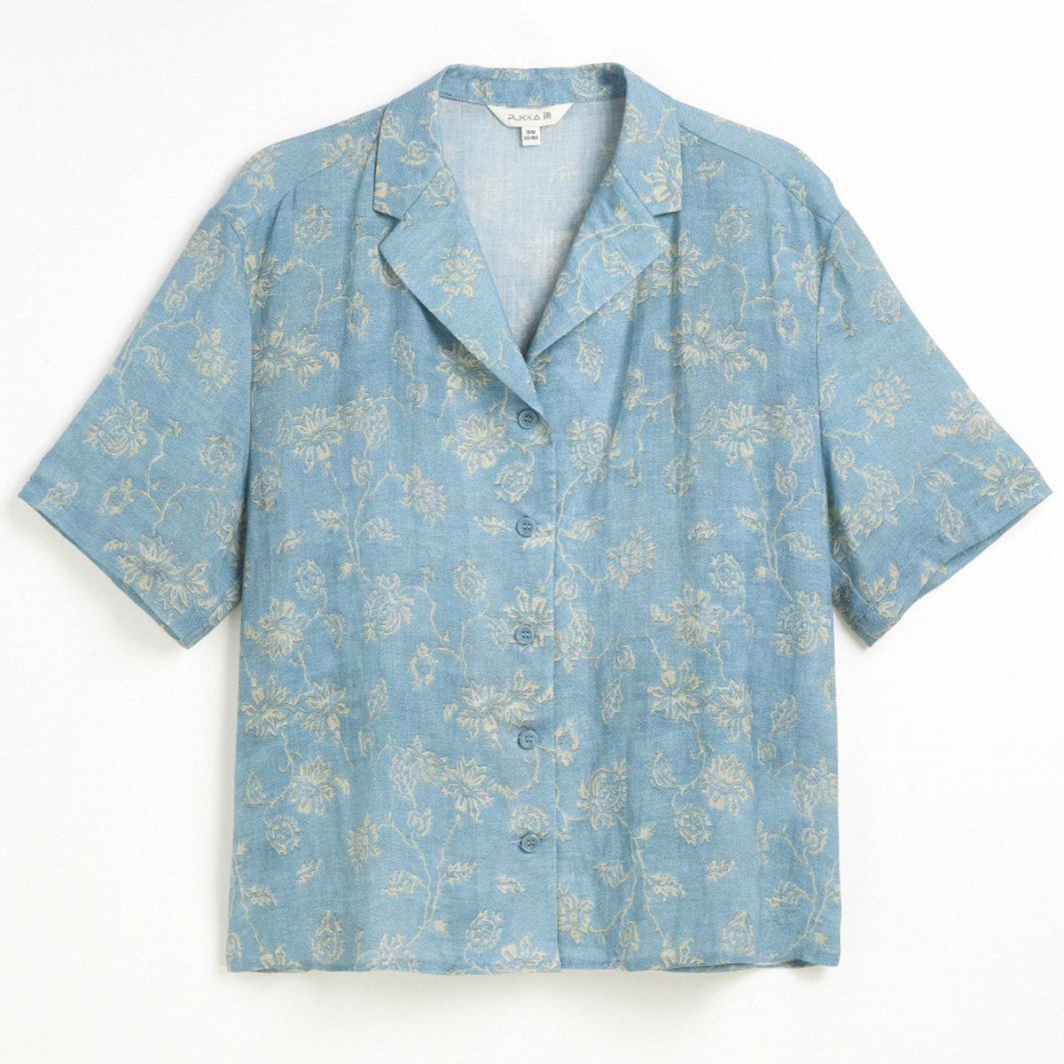 pukka蒲牌商场同款女装苎麻衬衫夏季新款原创设计感气质上衣