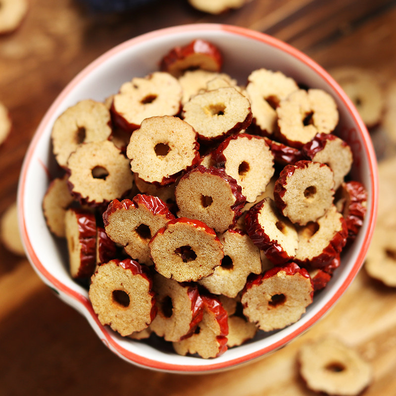 若羌枣片150克 红枣片 红枣干 脆片枣圈无核零食酥