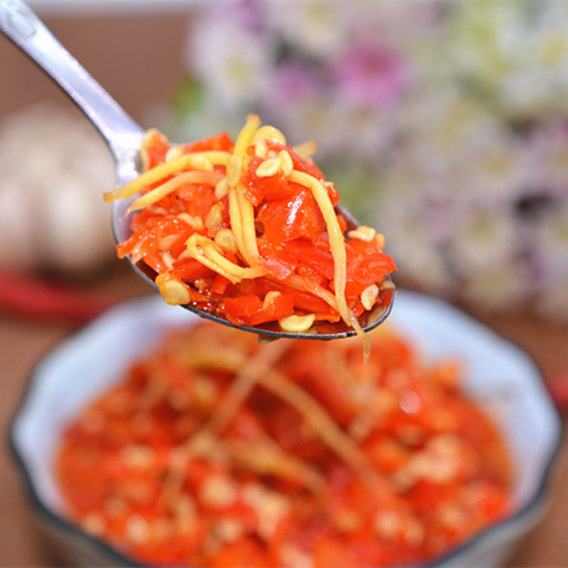 辣椒锦楼姜丝湖南辣椒酱农家自制小米朝天椒湘辣椒酱