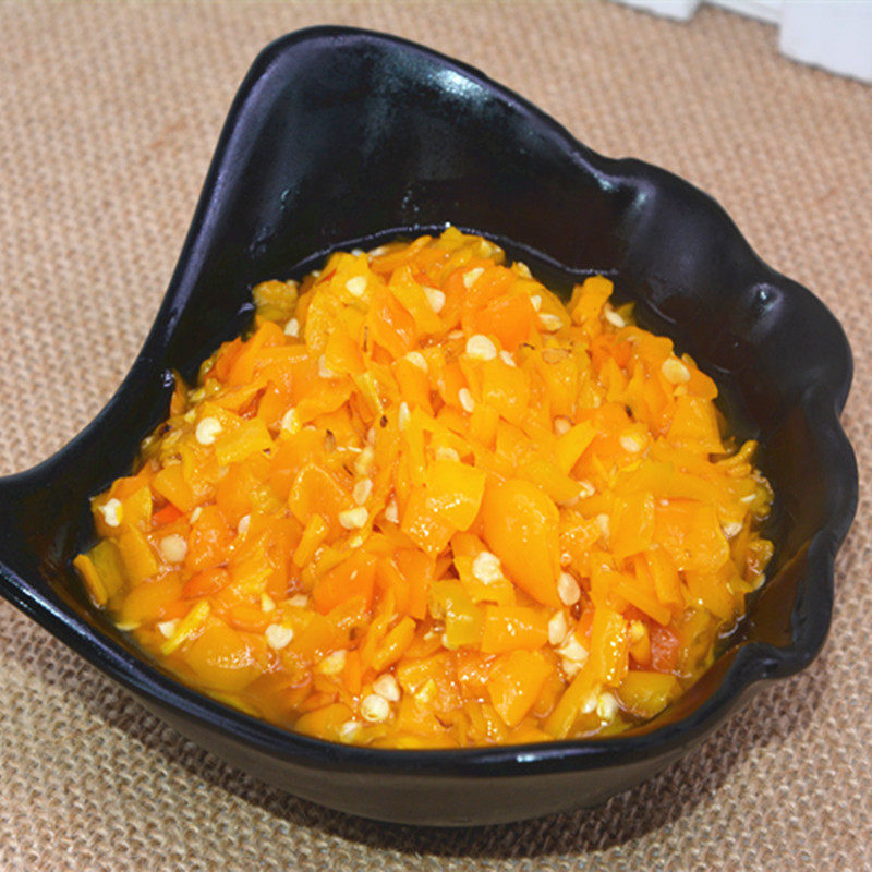 黄贡椒辣椒酱双色鱼头剁椒湖南特产黄剁椒辣椒粉料