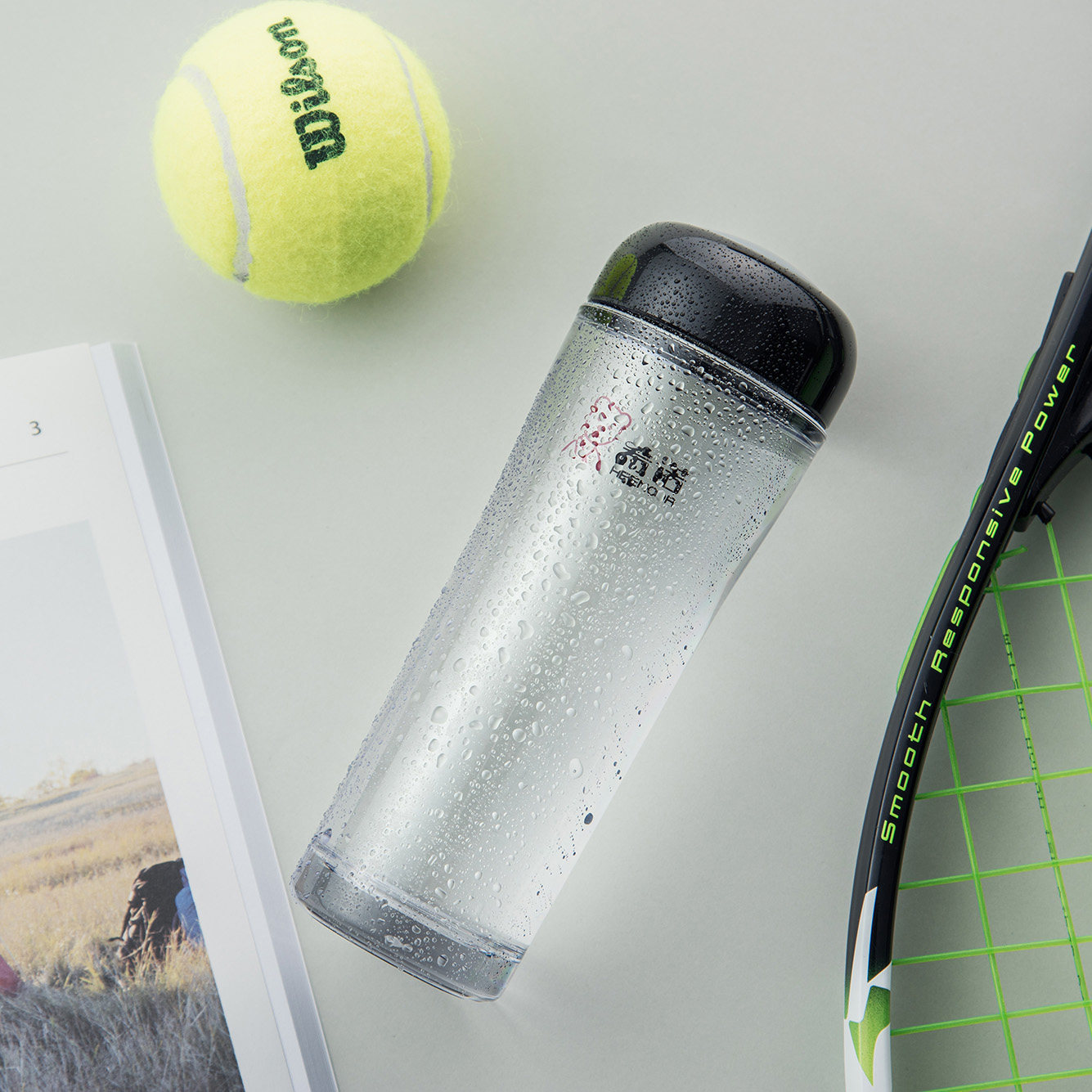 茶杯希诺塑料水杯便携女士透明泡茶简约可爱随手杯