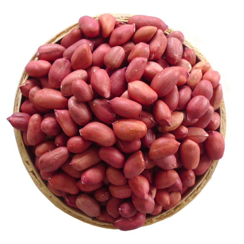花生新红皮红皮当季新四粒红花花生米米新红衣小粒其它粮食